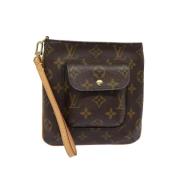 Louis Vuitton Vintage Pre-owned Canvas handvskor Brown, Dam