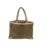 Burberry Vintage Pre-owned Nylon totevskor Beige, Dam