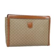 Celine Vintage Pre-owned Laeder kuvertvskor Beige, Dam