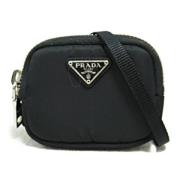 Prada Vintage Pre-owned Canvas crossbodyvskor Black, Dam