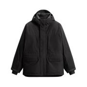 Woolrich Gore-Tex Parka i Svart Black, Herr