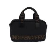 Fendi Vintage Pre-owned Canvas handvskor Black, Dam