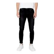 Antony Morato Svarta Skinny Fit Jeans Höst Vinter Black, Herr