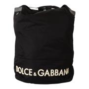 Dolce & Gabbana Helg Svart Nylon Toteväska Black, Herr