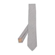 Hugo Boss Elegant Jacquard Grå Slips Gray, Herr