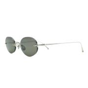 Matsuda Rimless Oval Solglasögon, Palladium Vit/Grå Gray, Herr