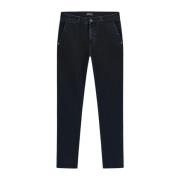 GAS Skinny Fit Chino Jeans i Mörkblå Blue, Herr