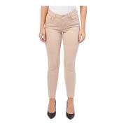 Fracomina Slim Fit Beige Jeans Beige, Dam