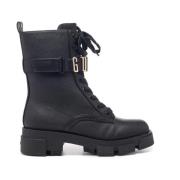 Guess Svart Anfibio med metalllogo Black, Dam