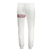 Cavalli Class Sportiga vita herrbyxor med elastisk midja White, Herr