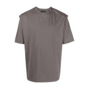 Heliot Emil Outline Logo T-Shirt Gray, Herr