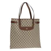 Gucci Vintage Pre-owned Laeder totevskor Beige, Dam