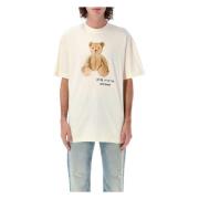 Palm Angels Bear in Mind T-shirt Off White Brown White, Herr