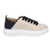 Alexander Smith Dam Sneakers i Syntetiskt Läder Beige, Dam