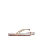 Casadei Flip Flops Beige, Dam