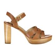 Ralph Lauren Fotbeklädnad Sandal Kvinna Brun Brown, Dam