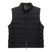 Moorer Eiderdown Vest för ultimat värme Blue, Herr