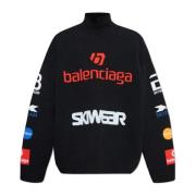 Balenciaga Ull turtleneck från Skiwear kollektionen Black, Herr