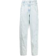 IRO Vit Straight Jeans Casual Stil White, Dam