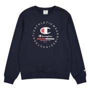 Champion Crewneck Hoodie Blue, Herr