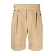 Ralph Lauren Byron veckade shorts Beige, Herr