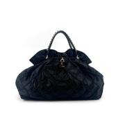 Ermanno Scervino Präglad Octavia Stor Tote Väska Black, Dam