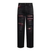 Amiri Jeans med vintageeffekt Black, Herr