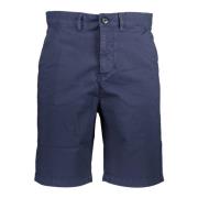 North Sails Blå Bomulls Bermuda Shorts med Logo Blue, Herr