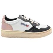 Autry Låga Läder Vita Sneakers Multicolor, Dam