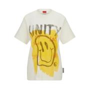 Hugo Boss Vintage Print T-Shirt White, Dam