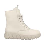 Rieker Beige Casual Ankelboots för kvinnor Beige, Dam