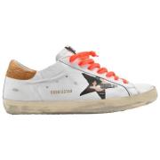 Golden Goose Vit Cognac Camouflage Superstar Sneakers White, Herr