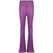 Moschino Casual Lila Bomullbyxor Purple, Dam