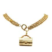 Chanel Vintage Pre-owned Metall chanel-smycken Yellow, Dam