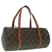 Louis Vuitton Vintage Pre-owned Canvas handvskor Brown, Dam