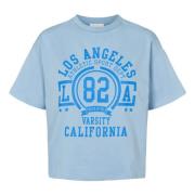 American Dreams Vintage LA California Bomull Tee Blue, Dam