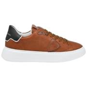 Philippe Model Temple Low Sneakers i Cognac Brown, Herr