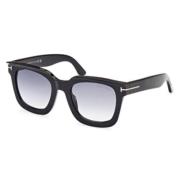 Tom Ford Stiliga solglasögon med blå linser Black, Unisex