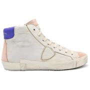 Philippe Model Vintage Paris High Top Sneakers Beige, Dam