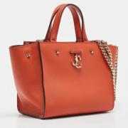 Jimmy Choo Pre-owned Pre-owned Laeder handvskor Orange, Dam