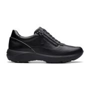 Clarks Svarta Fritidssneakers för Kvinnor Black, Dam