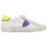 Philippe Model Paris Low Woman Sneakers Neon Vit Gul Multicolor, Dam