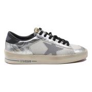 Golden Goose Stardan Sneakers Vit Silver Svart Gray, Dam