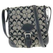 Coach Pre-owned Pre-owned Canvas axelremsvskor Black, Dam