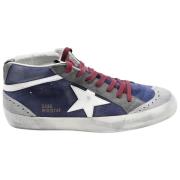 Golden Goose Blå Grå Mid Star Sneakers Multicolor, Dam