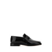 Maison Margiela Svarta läder Tabi loafers Black, Dam