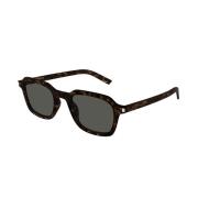 Saint Laurent Slim 002 solglasögon i Havana acetat Brown, Herr