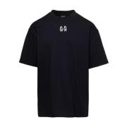 44 Label Group Svart T-shirt med Logo Print Black, Herr