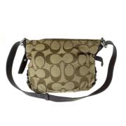 Coach Pre-owned Pre-owned Canvas axelremsvskor Brown, Dam