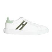 Hogan Vita Lädersneakers Snygg Design White, Herr